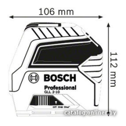             Лазерный нивелир Bosch GLL 2-10 Professional [0601063L00]        