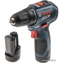             Дрель-шуруповерт Bosch GSR 12V-30 Professional 06019G9000 (с 2-мя АКБ, кейс)        