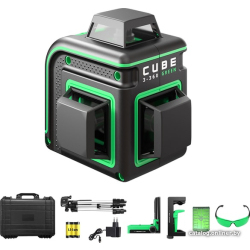             Лазерный нивелир ADA Instruments Cube 3-360 Green Ultimate Edition A00569        