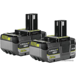             Набор аккумуляторов Ryobi RB1850X2 5133005305 (2x18В/5 Ah)        