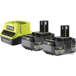             Аккумулятор с зарядным устройством Ryobi RC18120-250X 5133005308 (2x18В/5 Ah + 18В)        