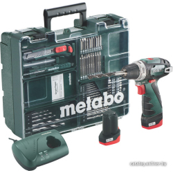             Дрель-шуруповерт Metabo PowerMaxx BS Basic Set 600080880 (с 2-мя АКБ, набор инструмента)        