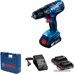             Ударная дрель-шуруповерт Bosch GSB 180-LI Professional 06019F8307 (с 2-мя АКБ, кейс)        