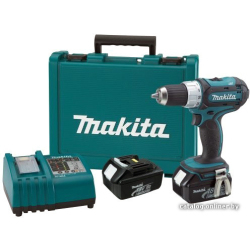             Дрель-шуруповерт Makita DDF453RFE (с 2-мя АКБ, кейс)        