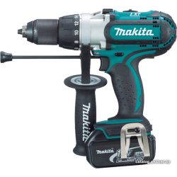             Ударная дрель-шуруповерт Makita DHP451RFE (с 2-мя АКБ, кейс)        