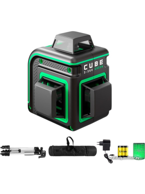             Лазерный нивелир ADA Instruments Cube 3-360 Green Professional Edition А00573        