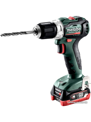             Дрель-шуруповерт Metabo PowerMaxx BS 12 BL 601038800 (с 2-мя АКБ 4 Ah, кейс)        