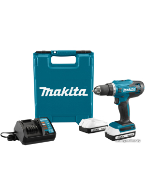             Дрель-шуруповерт Makita DF488DWAE (с 2-мя АКБ, кейс)        