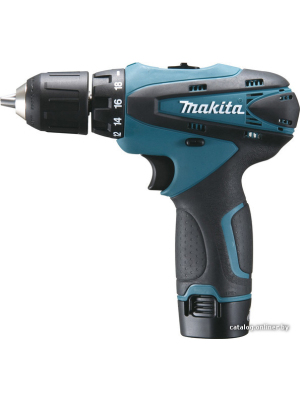             Дрель-шуруповерт Makita DF330DWE (с 2-мя АКБ, кейс)        