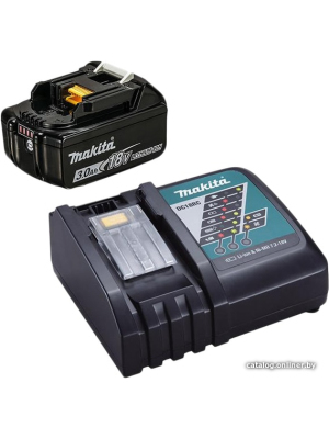             Аккумулятор с зарядным устройством Makita BL1830B + DC18RC (18В/3.0 Ah + 7.2-18В)        