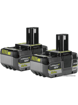             Набор аккумуляторов Ryobi RB1850X2 5133005305 (2x18В/5 Ah)        
