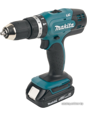             Ударная дрель-шуруповерт Makita DHP453SYE (с 2-мя АКБ, кейс)        