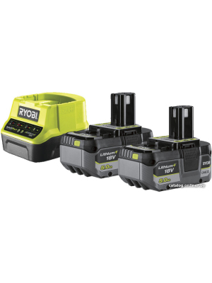             Аккумулятор с зарядным устройством Ryobi RC18120-250X 5133005308 (2x18В/5 Ah + 18В)        