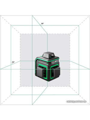             Лазерный нивелир ADA Instruments Cube 3-360 Green Basic Edition А00560        