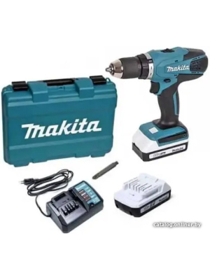             Дрель-шуруповерт Makita DF488DWE (с 2-мя АКБ, кейс)        