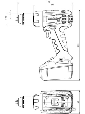             Дрель-шуруповерт Metabo BS 18 LT Set 602102600 (с 2-мя АКБ, набор инструмента)        