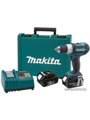             Дрель-шуруповерт Makita DDF453RFE (с 2-мя АКБ, кейс)        